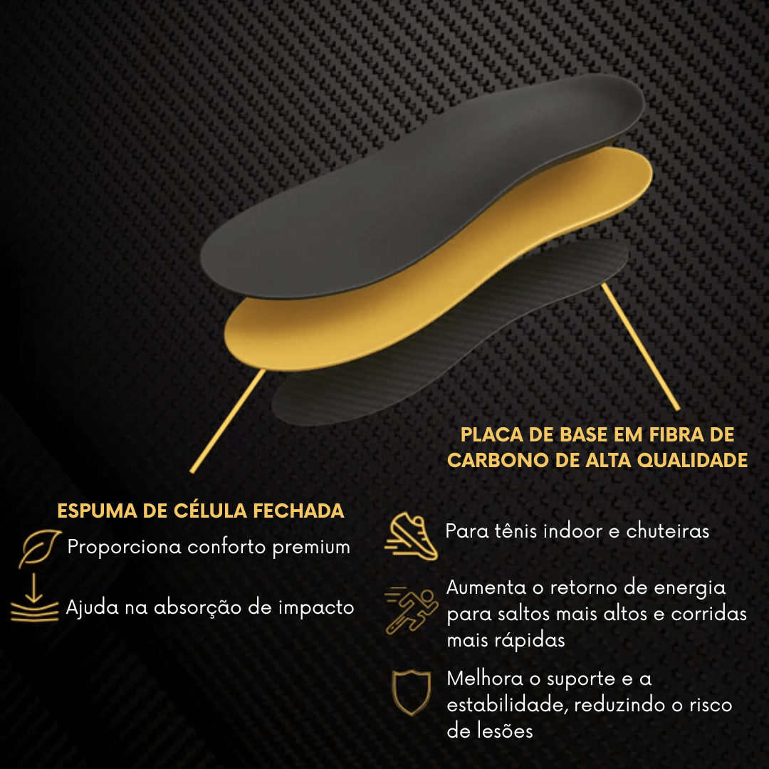 Carbon Boost Palmilhas de Desempenho